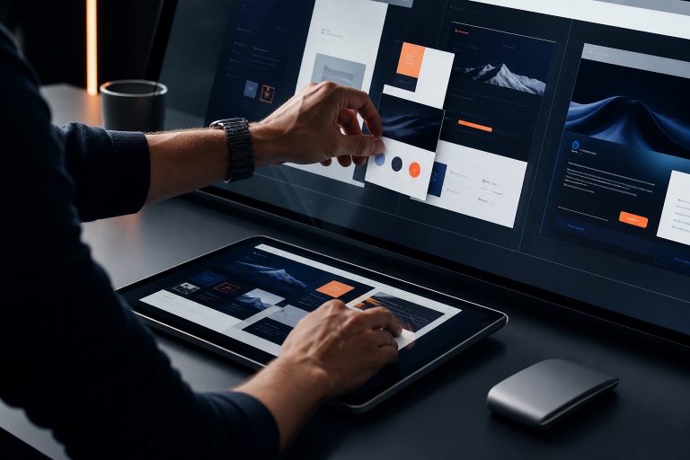 Local search and digital business information organised on a working screen