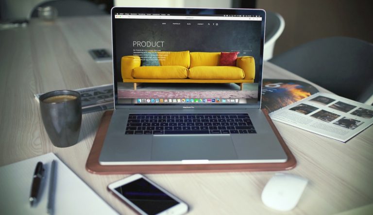Business website maintenance tasks reviewed on a digital workspace
